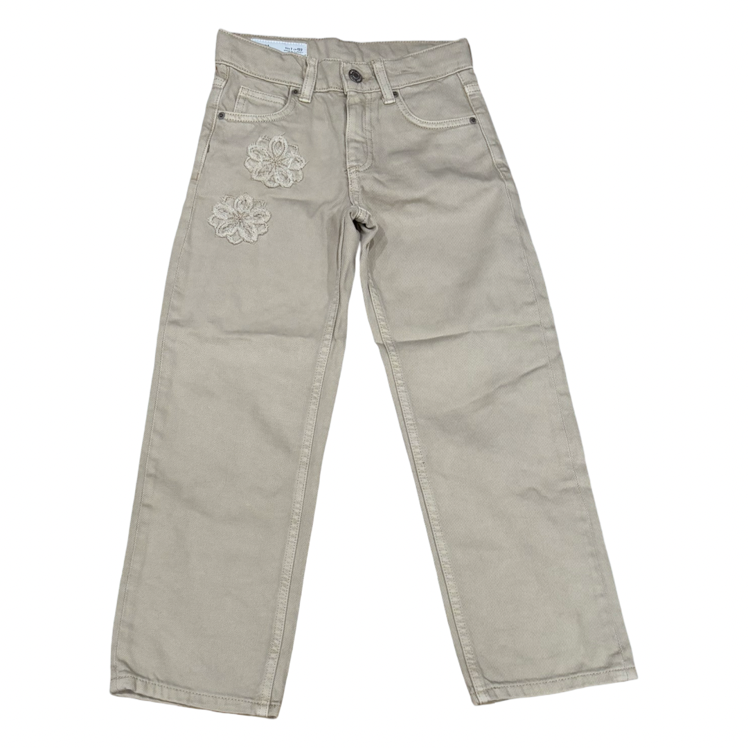 Zara Denim Flower Pants (7)