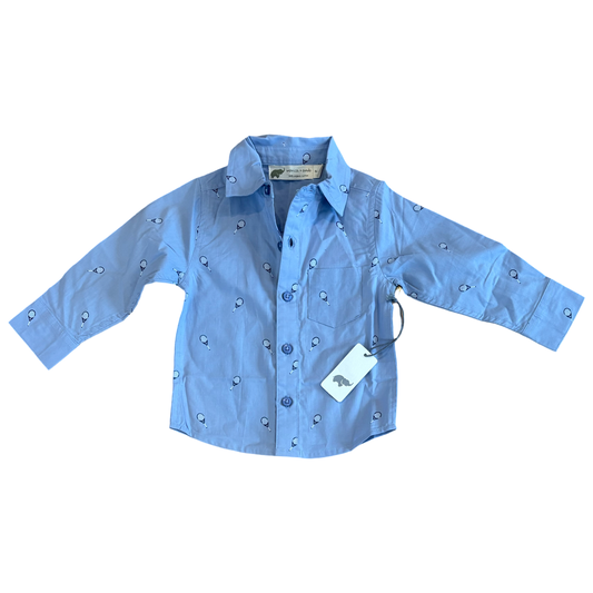 Monica and Andy Button Down (9-12M) *NWT