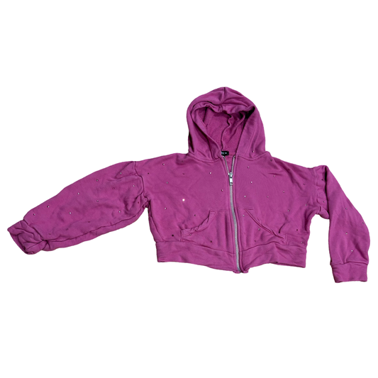 Flowers By Zoe Gem Crop Zip-Up (6X)