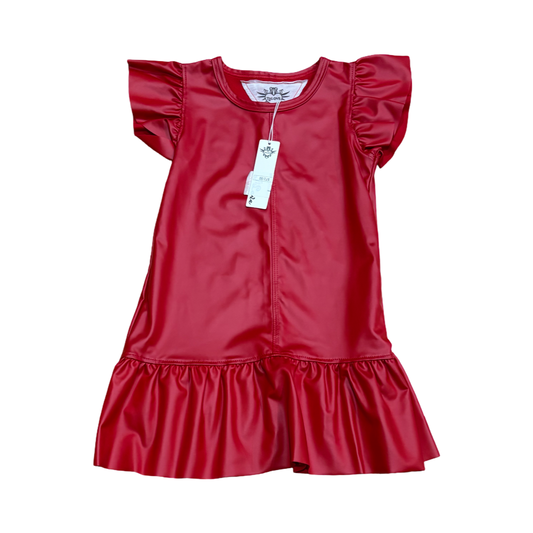 T2 Love Faux Leather Dress (4) *NWT