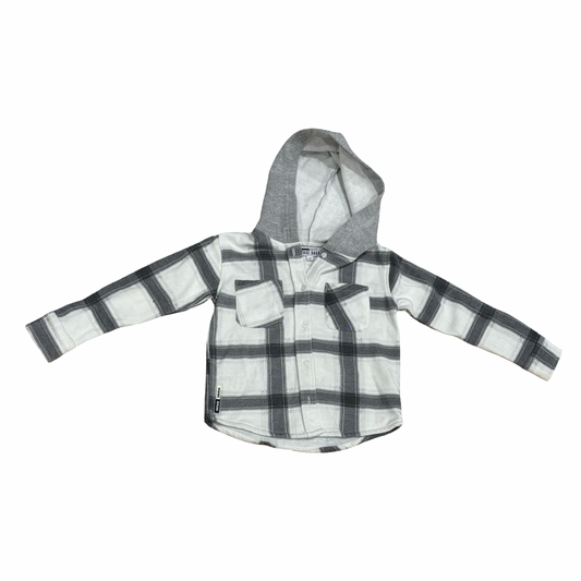 Vintage Havana Flannel Button-down Hoodie (4)