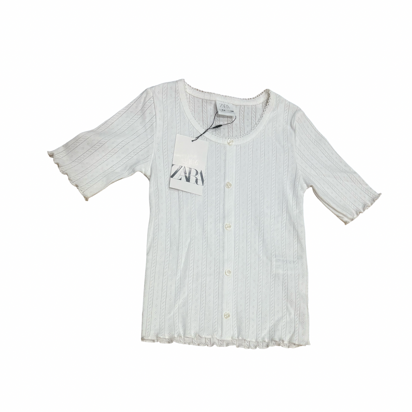 Zara Button-Up Top (8/9) *NWT
