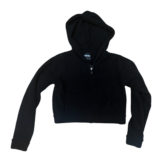 KATIEJ NYC Fuzzy Zip-Up Hoodie (S)